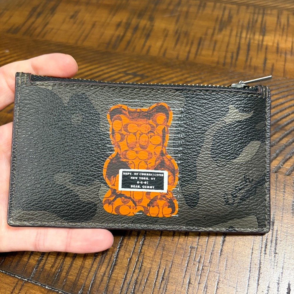 Coach Wallet Coin Slim Credit Camo Gummy